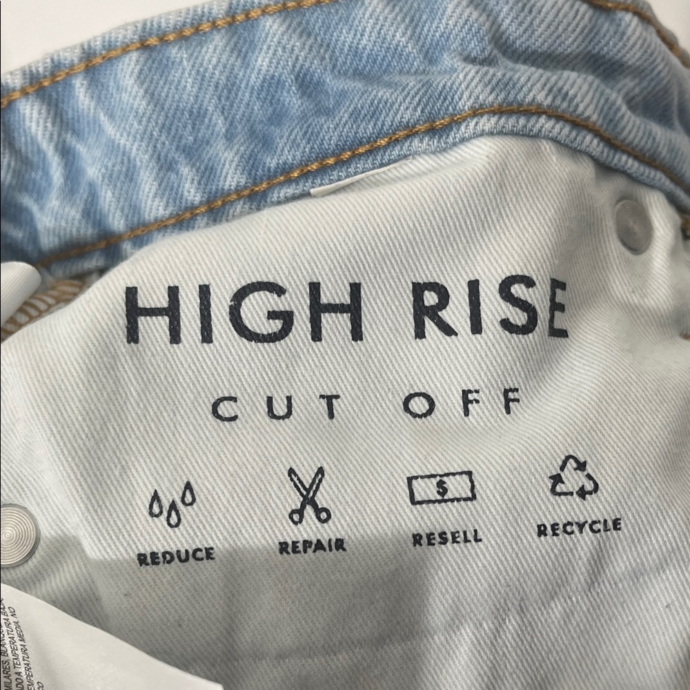 Lucky Brand Light Blue Frayed Jean Shorts - Picture 8 of 10